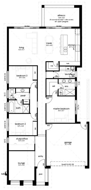 Bluestone Display Home Floorplan